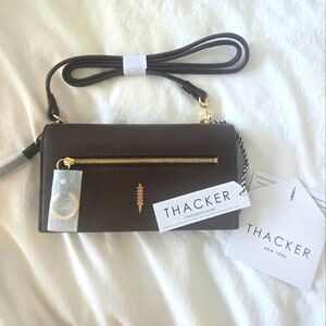 Thacker NYC Leather Crossbody in Coffee NWT NIP